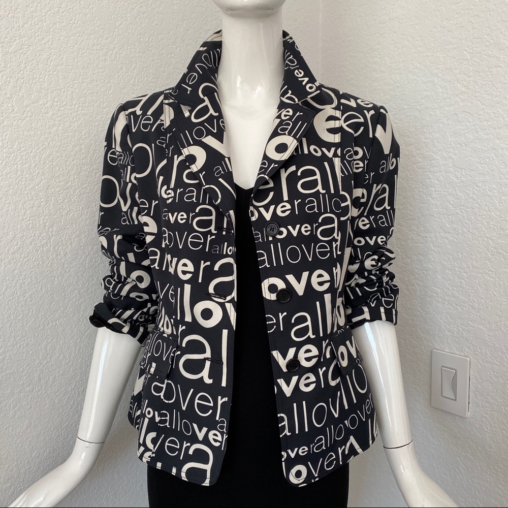 Moschino all over print jacket